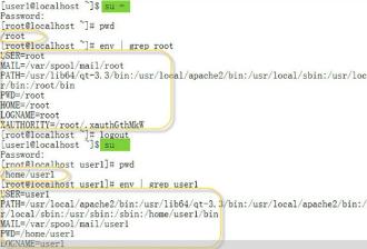 Linux系统中切换用户身份su用法与实例预览图